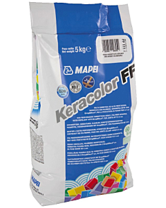 Mapei Keracolor FF alum. 112 voegmortel 0-6 mm 5 kg mediumgrijs IT
