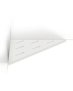 Looox Corner Shelf planchet rvs wit 30 cm