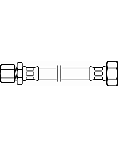 Neoflex flexibele slang DN8 15 mm knel x 1/2" bi.dr. L= 50 cm