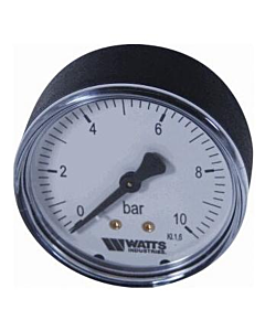 Watts manometer 0-10 bar 1/4" axiaal 63 mm