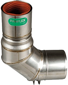 Panflex Roax adapter incl. bocht Ø 60-80 mm