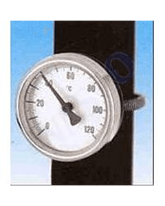 Watts buisklemthermometer 0-120°C tab 63 mm