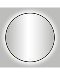 Best Design Moya spiegel met LED Ø 60 cm gunmetal